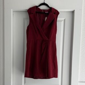 Miami Deep Red Sleeveless Dress